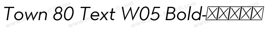 Town 80 Text W05 Bold字体转换